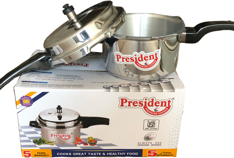 President President pessure cooker 5 L Outer Lid Pressure Cooker(Aluminium)