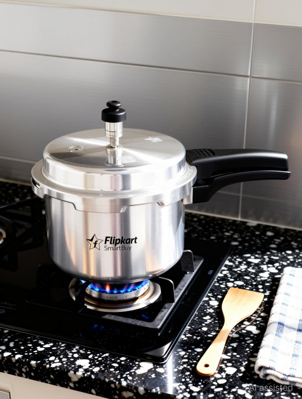 Flipkart SmartBuy Elite 2 L, 3 L, 5 L Outer Lid Induction Bottom Pressure Cooker(Aluminium)