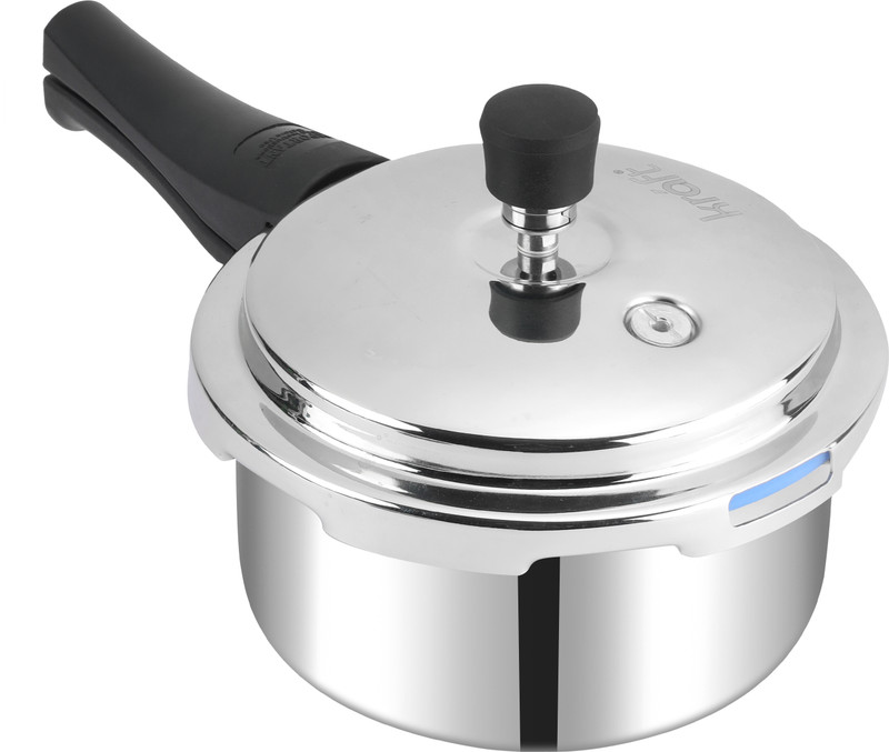 Kraft Futuretec Stainless Steel Outer Lid Pressure Cooker, Fast & Even Cooking 3 L Outer Lid Induction Bottom Pressure Cooker(Triply)