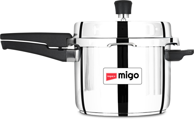 IMPEX 5L Stainless Steel Pressure Cooker | Induction Base, Outer Lid, 5-Year Warranty 5 L Outer Lid Induction Bottom Pressure Cooker(Stainless Steel)