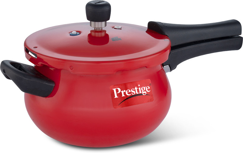 Prestige Deluxe Plus Mini Handi Red 3.3 L Outer Lid Induction Bottom Pressure Cooker(Aluminium)