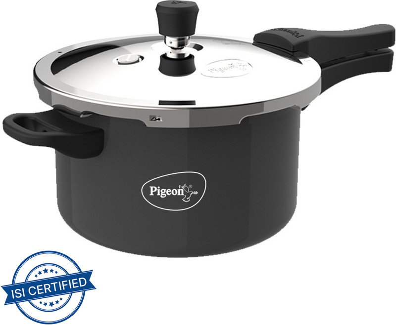 Pigeon by Stovekraft Limited Special Plus and 2 Lids 1.5 L, 2.5 L, 4.5 L Outer Lid Induction Bottom Pressure Cooker(Hard Anodized)