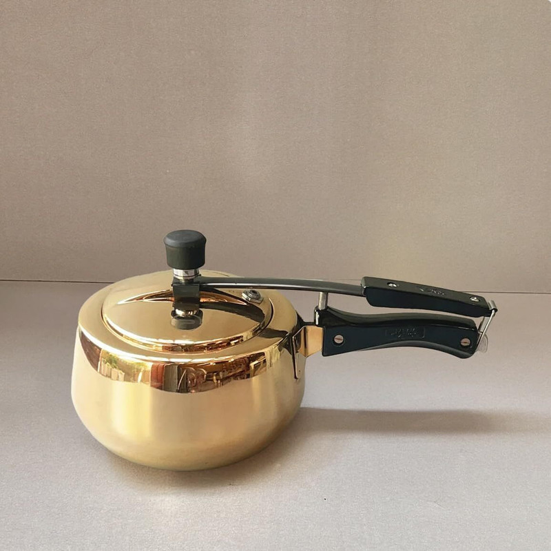 SMDE Brass Branded Different cooker 3 L Inner Lid Pressure Cooker(Stainless Steel)