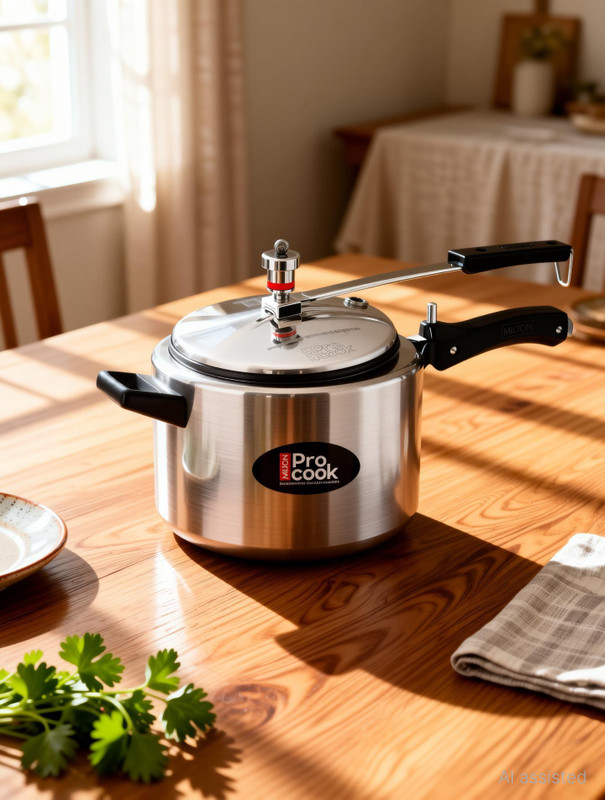 MILTON 5 L Inner Lid Induction Bottom Pressure Cooker(Aluminium)
