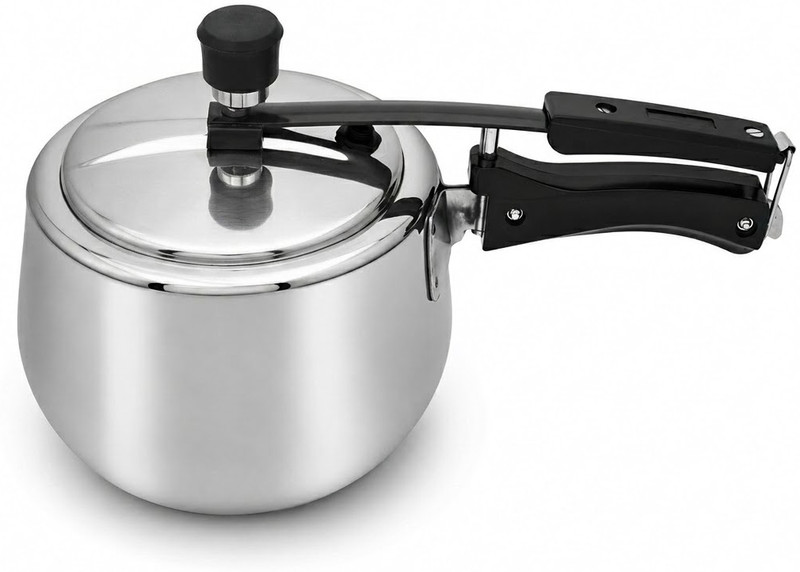 Flipkart SmartBuy Triply Stainless Steel Pressure Cooker 3 Litre (Inner Lid) | ISI Certified | 3 L Inner Lid Induction Bottom Pressure Cooker(Triply)