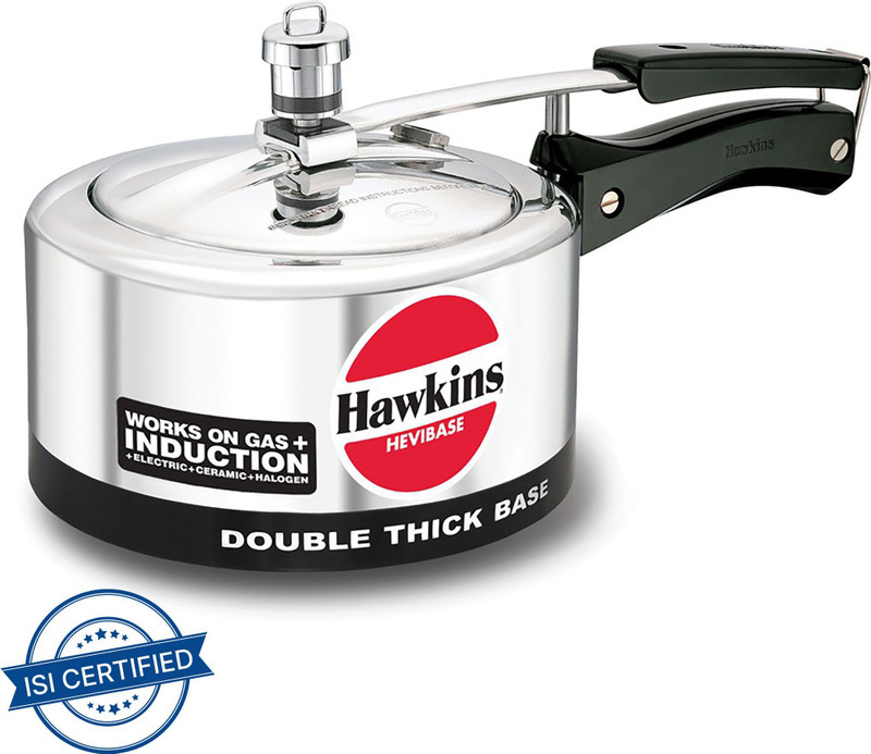 Hawkins Hevibase (IH80) 8 L Inner Lid Induction Bottom Pressure Cooker(Aluminium)