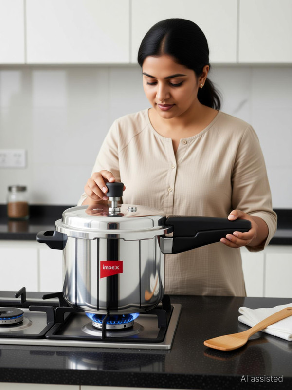 IMPEX IFC 5 5 L Outer Lid Induction Bottom Pressure Cooker(Aluminium)
