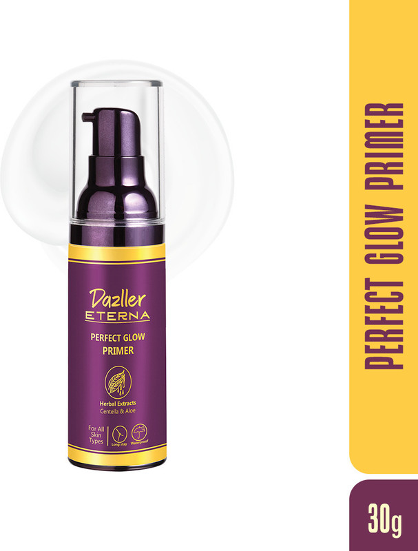 Dazller Eterna Perfect Glow Primer, Long-Stay, Blurs Pores,Weightless Formula,Soft-Matte Finish Primer - 30 g(Translucent)
