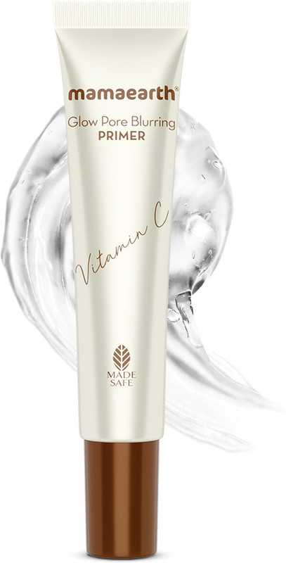Mamaearth Glow Pore Blurring Primer with Vitamin C & Turmeric | Enhances Skin’s Glow Primer - 25 g(Transparent)