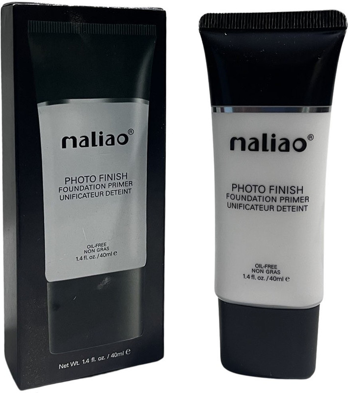 maliao Photo Finish Foundation Primer Unificateur Detent Oil Free Non Gras Face  Primer  - 40 ml(White)