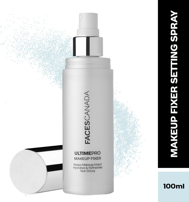 FACES CANADA Ultime Pro Makeup Fixer | Non Sticky, Keeps Makeup Intact, Hydrates & Refreshes Primer  - 50 ml(Transparent)