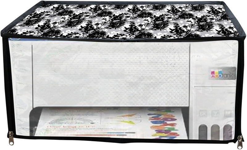 JMT SUITABLE FOR EPSON ECO TANK L 8050-BLACK FLORALPRINT Printer Cover