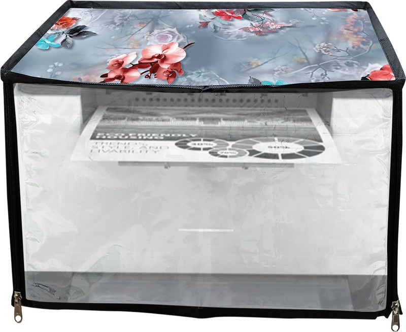 JMT Printer Cover For HP LaserJet M208dw Printer (Grey Floral Print) Printer Cover