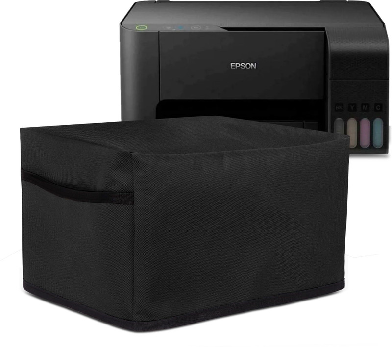 CRASOME Dust & Water Proof Printer Cover for Epson EcoTank L3150 / L3110 - Black Printer Cover