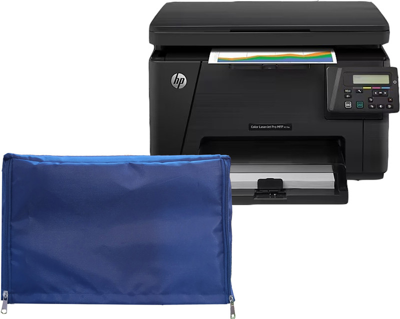 Von Baer Printer Cover for HP Color LaserJet Pro MFP M176 n – Blue / Dustproof/Chain Printer Cover