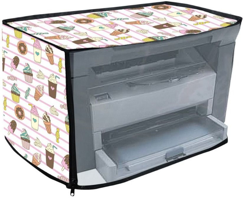 Ganrik 1005 Printer Cover|Dustproof & Waterproof Fabric Cover|Protective White Pink Printer Cover