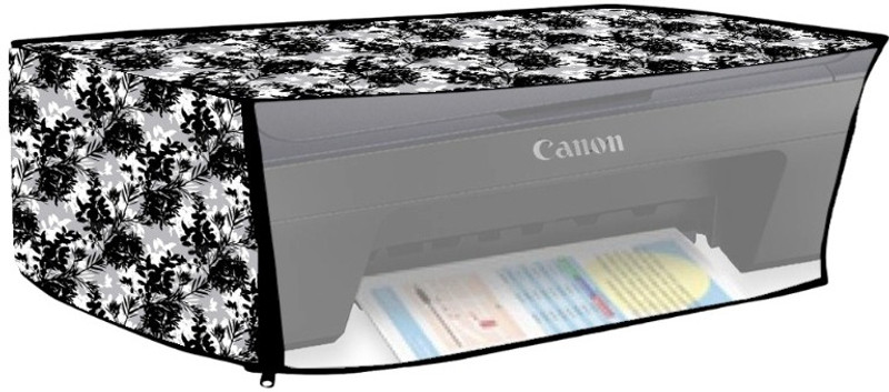 LoomStar Pixma E470 | E477 Black Flowers Printer Cover