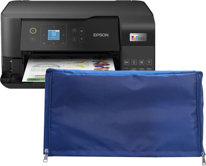 Protectio Epson L3560 EcoTank Chain Printer Cover – Blue/ Dust Proof / Washable / Inktank Printer Cover