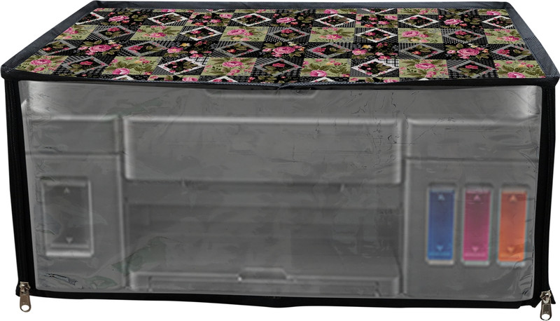 JMT Printer Cover Suitable for Canon Pixma G3000 Printer (Green Check) Printer Cover