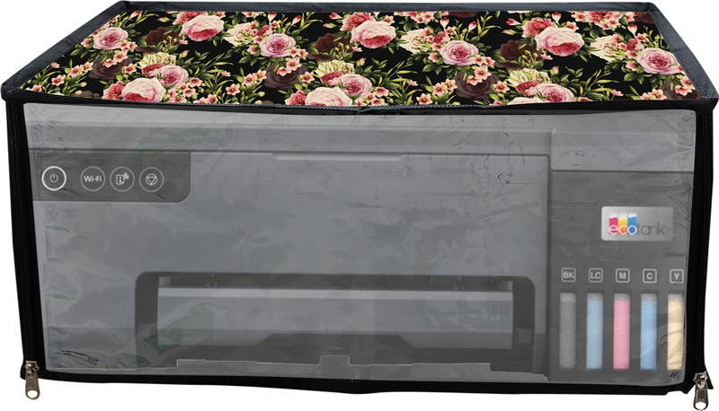 ATP Printer Cover For Epson Eco Tank L6490 Printer (Pink Rose Print) Printer Cover