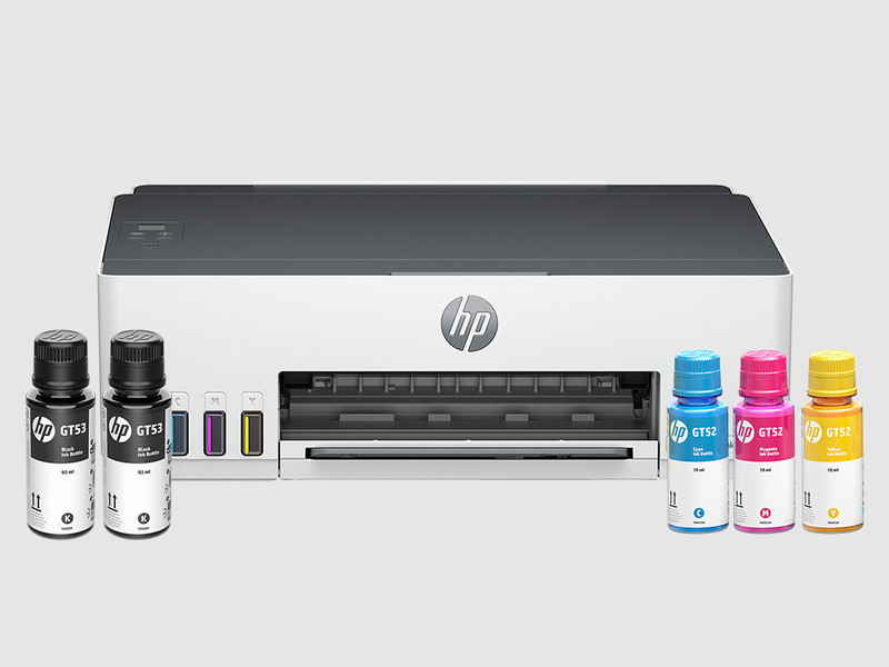 HP Smart Tank 210 Single Function WiFi Color Ink Tank Printer with 1 Extra Black Ink Bottle and Up to 8000 Black & 6000 Pages of Ink in box(5 Ink Bottles Included)