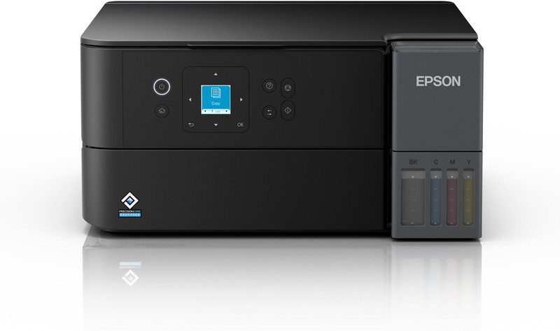 Epson EcoTank L4360 Multi-function WiFi Color Ink Tank Printer (Borderless Printing) for Print/Copy/Scan with Up to 8500 pages of Black or 6500 pages of color ink in the box, Heat-Free Technology, 3.7 cm Colour LCD Screen, ADF & Auto 2-sided Printing(4 Ink Bottles Included)