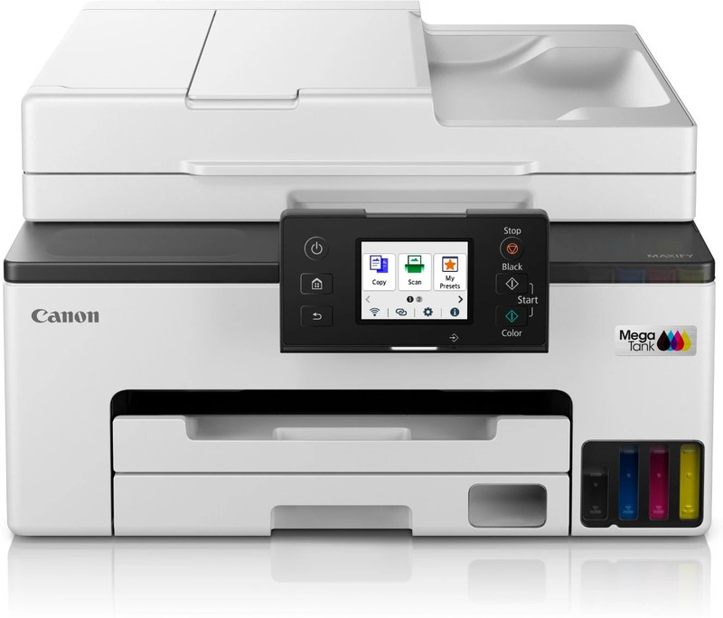 Canon GX2070 Multi-Function Color Ink Tank Printer with Wifi LCD Touchscreen with ADF Multi-function WiFi Color Inkjet Printer(Ink Bottle, 4 Ink Bottles Included)