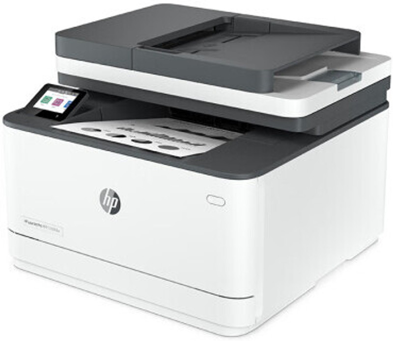 HP 3104fdw Multi-function Monochrome Laser Printer Multi-function Monochrome Laser Printer (White, Toner Cartridge)
