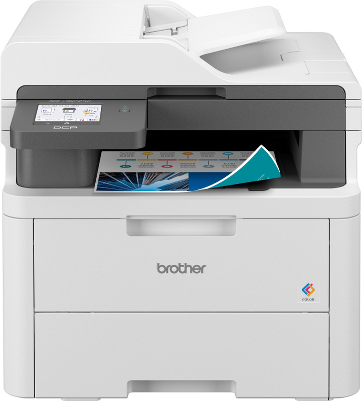 brother DCP-L3560CDW Multi-function WiFi Color Laser Printer with 3.5-inch TFT Color LCD Screen, Auto Duplex Feature & with Up to 1000 Pages of Black Ink Toner in the box(Toner Cartridge)