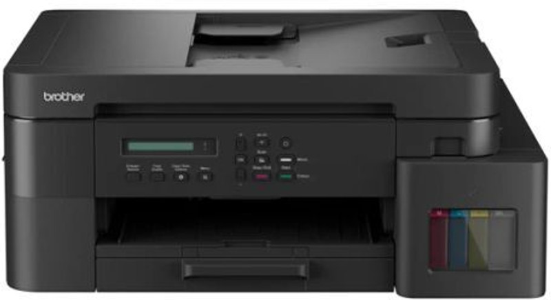brother DCP-T830DW Auto Duplex, ADF & Ethernet Multi-function WiFi Color Ink-Efficient Printer(Ink Bottle, 4 Ink Bottles Included)