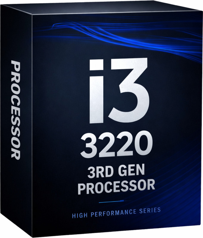 GLOBAL TOUCH i3 3220 ( 3rd Gen ) With Fan 3.3 GHz LGA 1155 2 Core Processor Designed for Desktop(Silver)