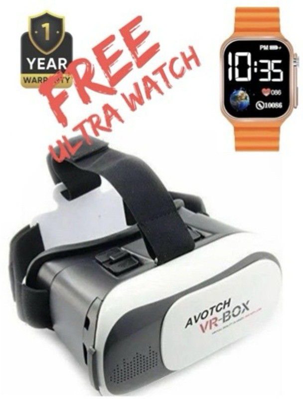 hmnt VR Headset for Phone with Controller and Wireless 5.5 GHz AM3+ 10 Core Processor Designed for Mobile(Black, White)