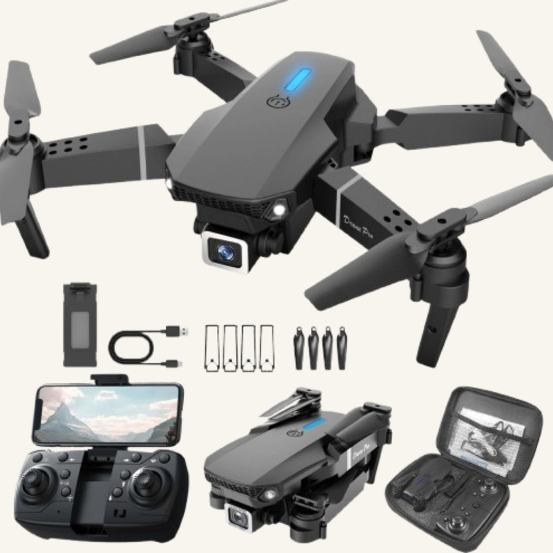 KARNAPLANET Intelligent Camera Drone with Real Time App Control 2.4 GHz AM3 3 Core Processor Designed for Mobile(Multicolor)