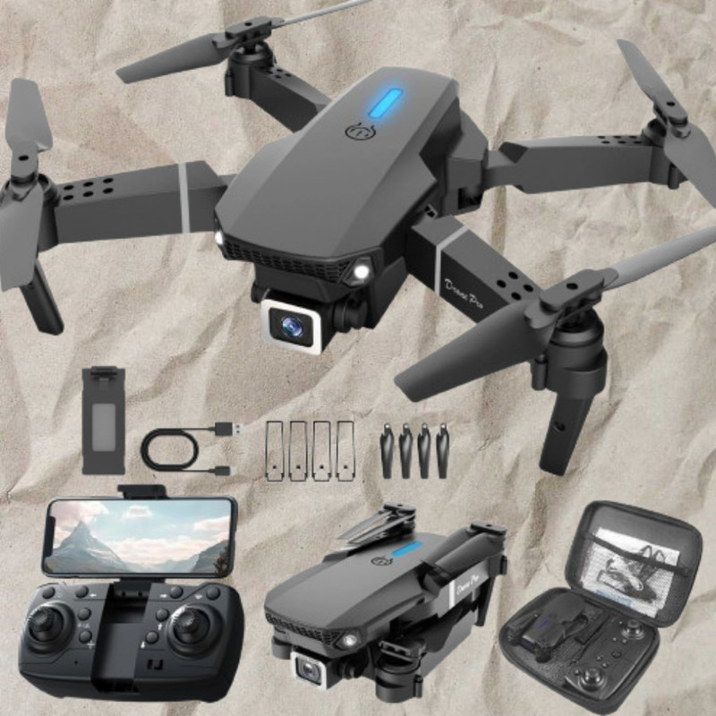 KARNAPLANET Portable Camera Drone with Auto Hover and Safe Landing 2.4 GHz AM3 3 Core Processor Designed for Mobile(Multicolor)