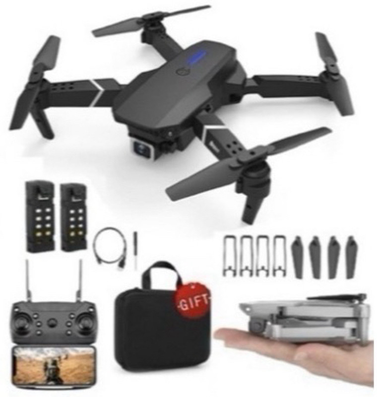 Altivus E88 Pro Foldable Mini Drone with WiFi FPV, Altitude Hold & Easy Operation 2.4 GHz AM4 4 Core Processor Designed for Workstation(Black)