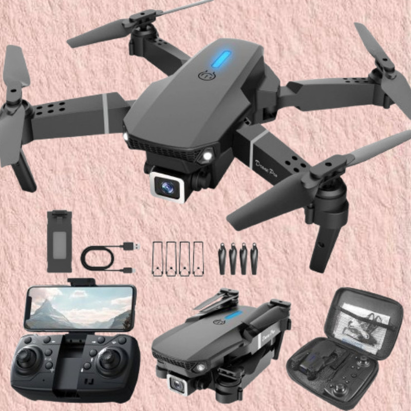 KARNAPLANET Foldable Camera Drone with Easy Control Operation 2.4 GHz AM3 3 Core Processor Designed for Mobile(Multicolor)
