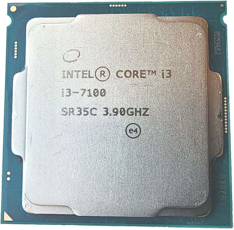 Intel Core i3-7100 ( 7Th Gen ) 3MB Smart Cache 3.9 GHz LGA 1151 Socket 2 Cores Desktop Processor(Silver)