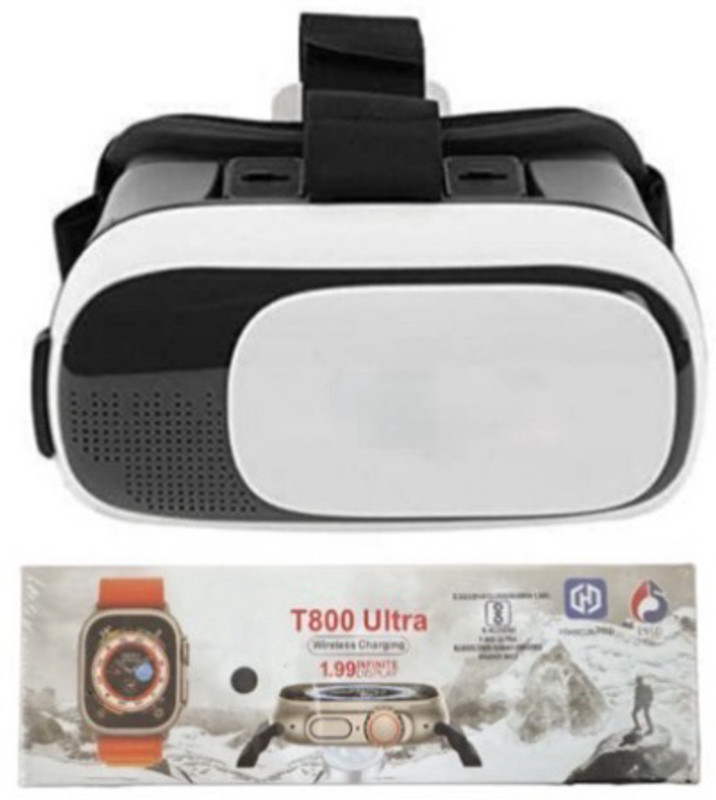 VisionSphere VR Box 3D VR Headset & Ultrapods Earbuds Combo for Complete Entertainment 5.2 GHz AM3 2 Core Processor Designed for Mobile(Black)