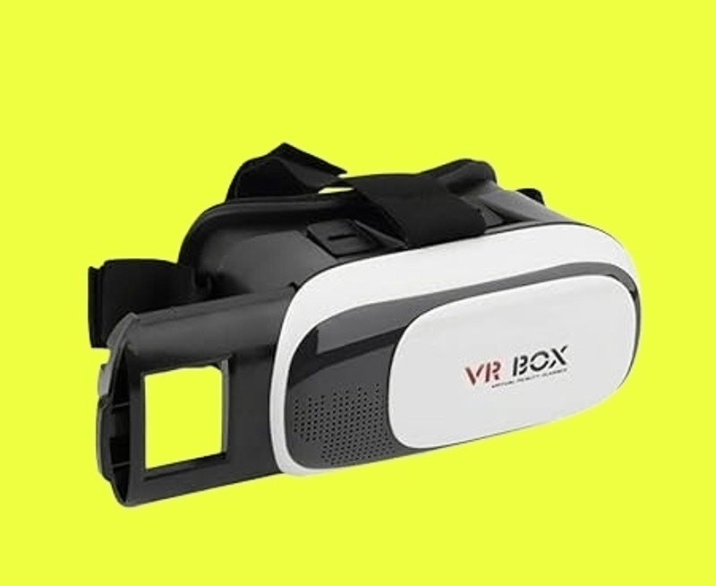 VirtuQuest VR Headset HD Immersion, Adjustable Lenses and Big-Screen Movie Theater Effect 5.3 GHz sTR4 2 Core Processor Designed for Mobile(Black)
