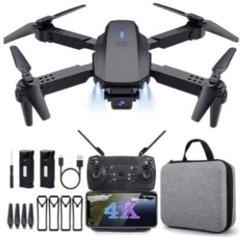 Altivus E88 Pro HD Drone with Hover Stability, LED Indicators & Multi-Speed Modes 2.4 GHz AM4 4 Core Processor Designed for Workstation(Black)