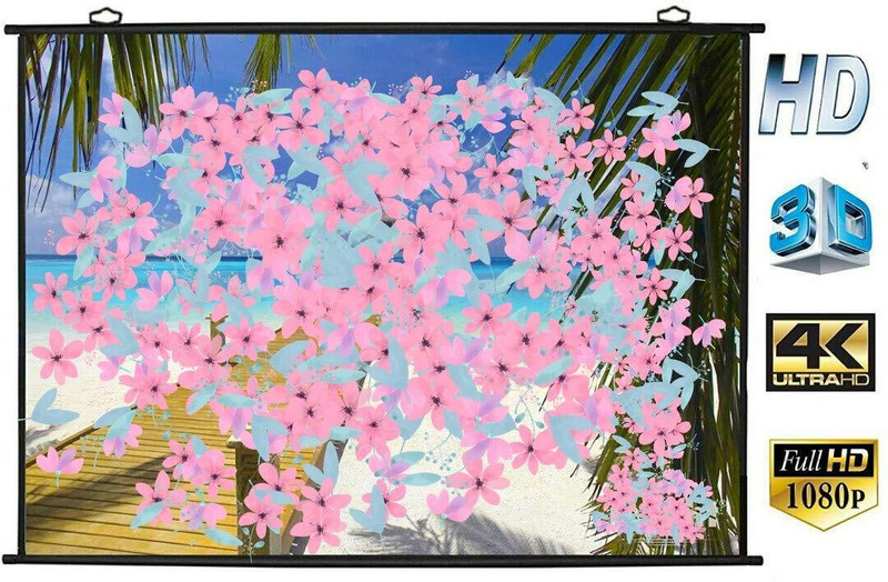 Moiz 5x5 feet Projector Screen (Width 152 cm x 152 cm Height)