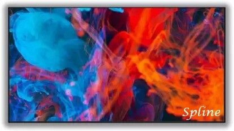 Spline 150 inch Projector Screen,4K HD 16:9 Portable (131" Inch (W) x 74" Inch (H) Projector Screen (Width 332 cm x 187 cm Height)
