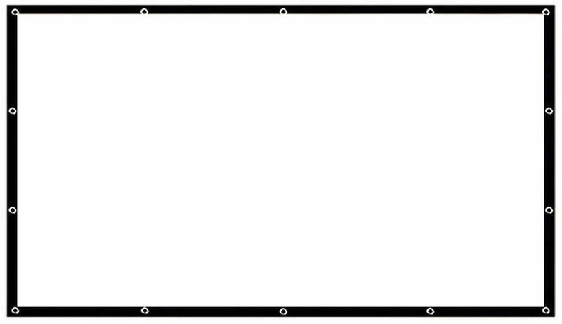 Moiz Eyelet Foldable Projector Screen 4:3 Aspect Ratio 7 ft. (W) x 5 ft. (H) Projector Screen (Width 213 cm x 152 cm Height)