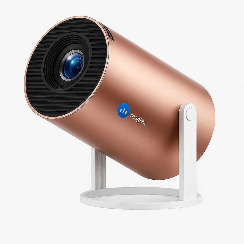 Maizic Smarthome Gold 2X Smart Projector, 13.0 Android Projector, 1080p & 4k Support (200 lm / Wireless / Remote Controller) Portable Projector(Gold)