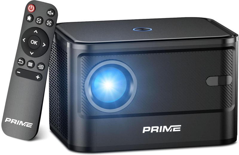 Prime Projector X Series X2-PRO 4K Ultra HD Smart Projector | 6500 Lumens, 30000:1 Contrast (6500 lm / 2 Speaker / Wireless / Remote Controller) Portable Projector(WiFi 6, Bluetooth 5.1, Dolby Audio, AI Auto Focus, Keystone, 300″ Screen)