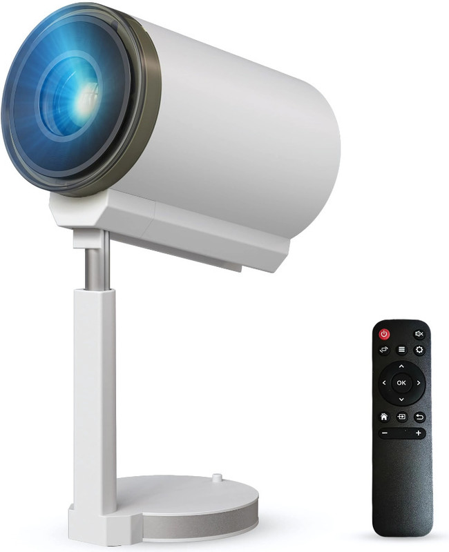 Maizic Smarthome Cinemaizic X 1080p HD Smart LED Projector | Built-in Streaming Apps (2200 lm / Remote Controller) Portable Projector(White)