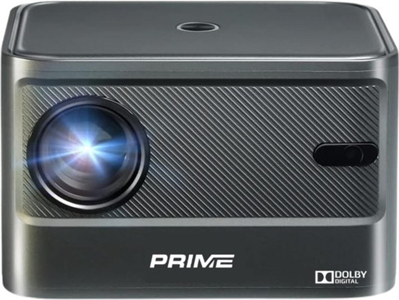 Prime Projector Auto Focus/Keystone X Series X2 PRO LED Fully Automatic 4K Resolution Projector (8000 lm / 2 Speaker / Wireless / Remote Controller) Portable Projector(Ultra Bright 8000 Lumens, Android 9.O OS Grey)