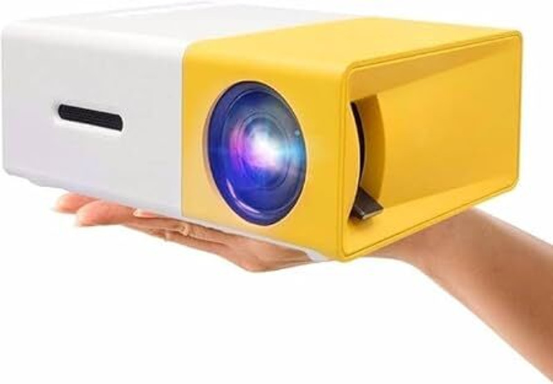 SHARNGA Mini Yellow LED Projector, Portable Home Theater Display (20 lm) Portable Projector(Multicolor)
