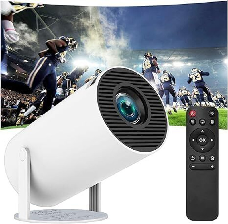 AVOIHS 4K FULL HD Smart LED Portable Projector Beem 440 Resolution Remote Controller (1800 lm / Wireless / Remote Controller) Portable Projector(White)