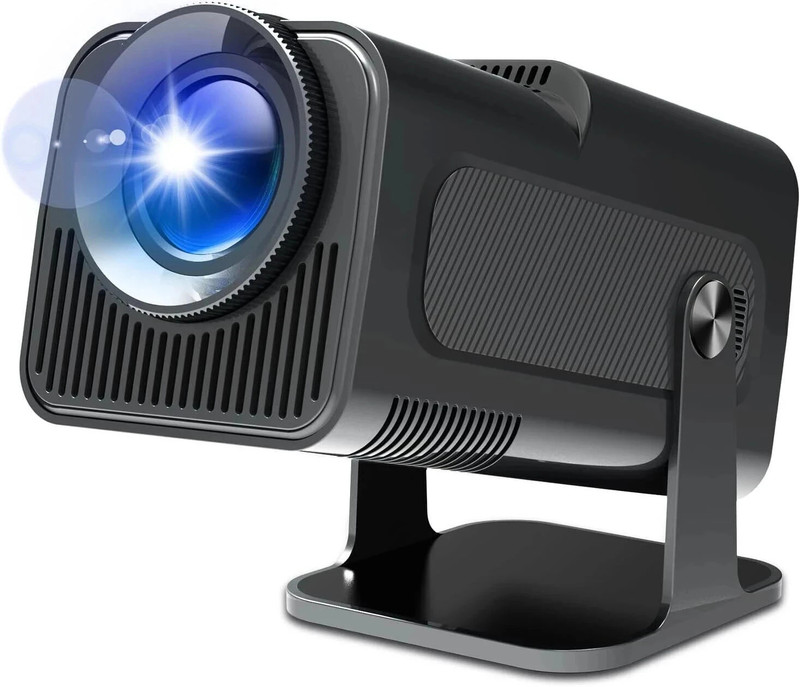 Trending Store HY320 Mini 4K Support Native HD Android 11 WiFi 6/BT 5.0 Freestyle Auto Keystone (5500 lm / 1 Speaker / Wireless / Remote Controller) Portable Projector(Charcoal)